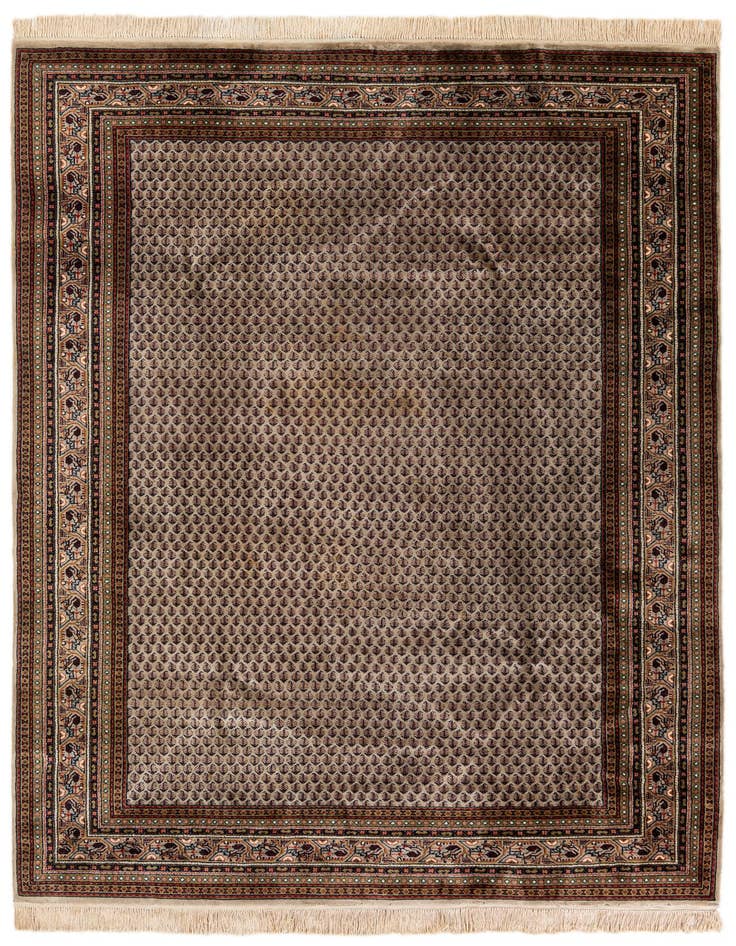 Detail image of 6' 7 x 9' 9 Hand Knotted Mir Wool Rug