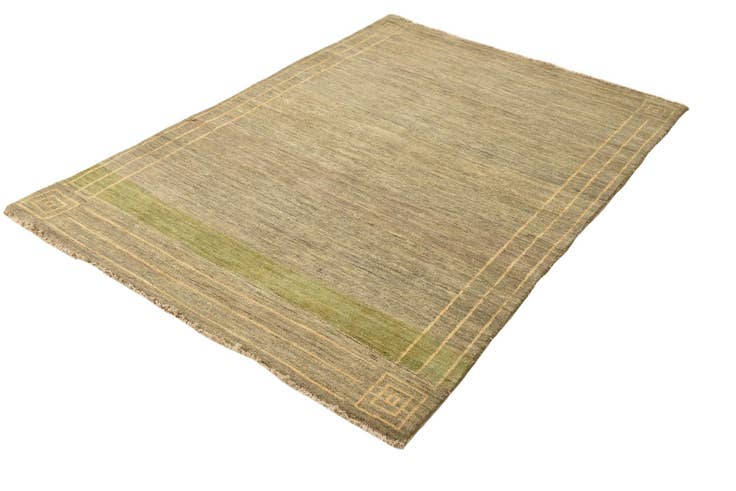 Detail image of 4' 7 x 6' 5 Hand Knotted Modern Ziegler Rug