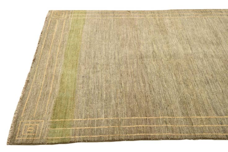 Detail image of 4' 7 x 6' 5 Hand Knotted Modern Ziegler Rug