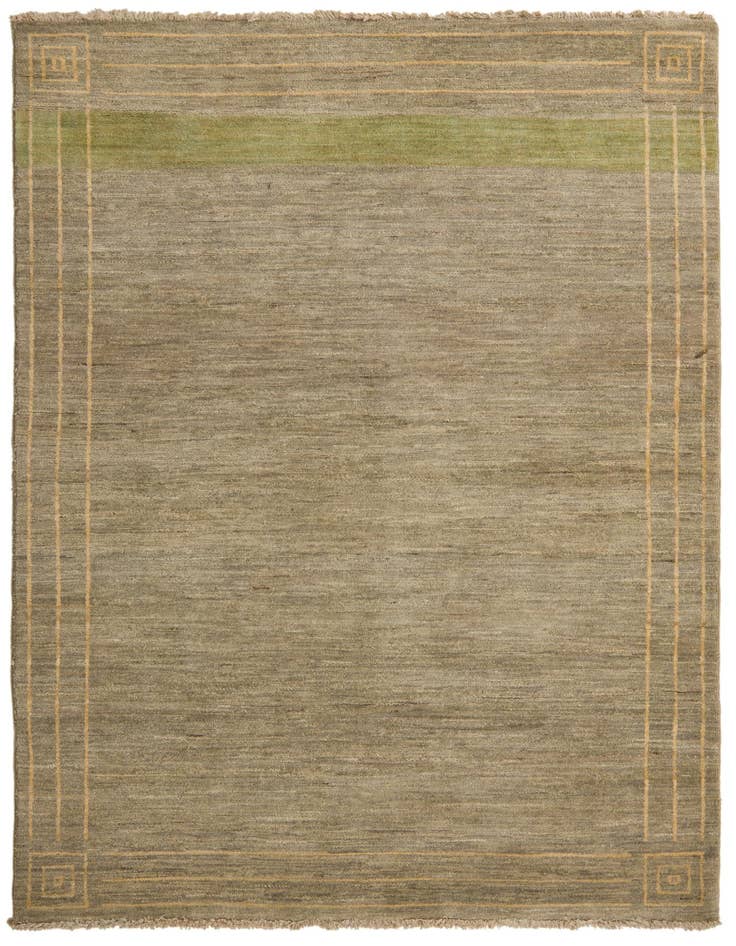 Detail image of 4' 7 x 6' 5 Hand Knotted Modern Ziegler Rug
