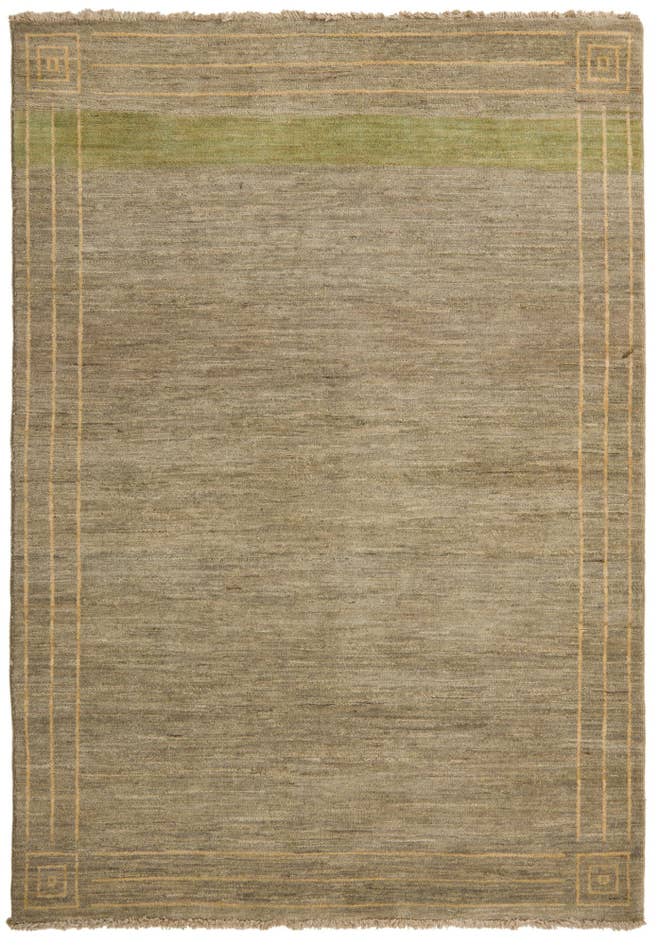 Detail image of 4' 7 x 6' 5 Hand Knotted Modern Ziegler Rug