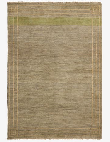 4' 7 x 6' 5 Hand Knotted Modern Ziegler Rug