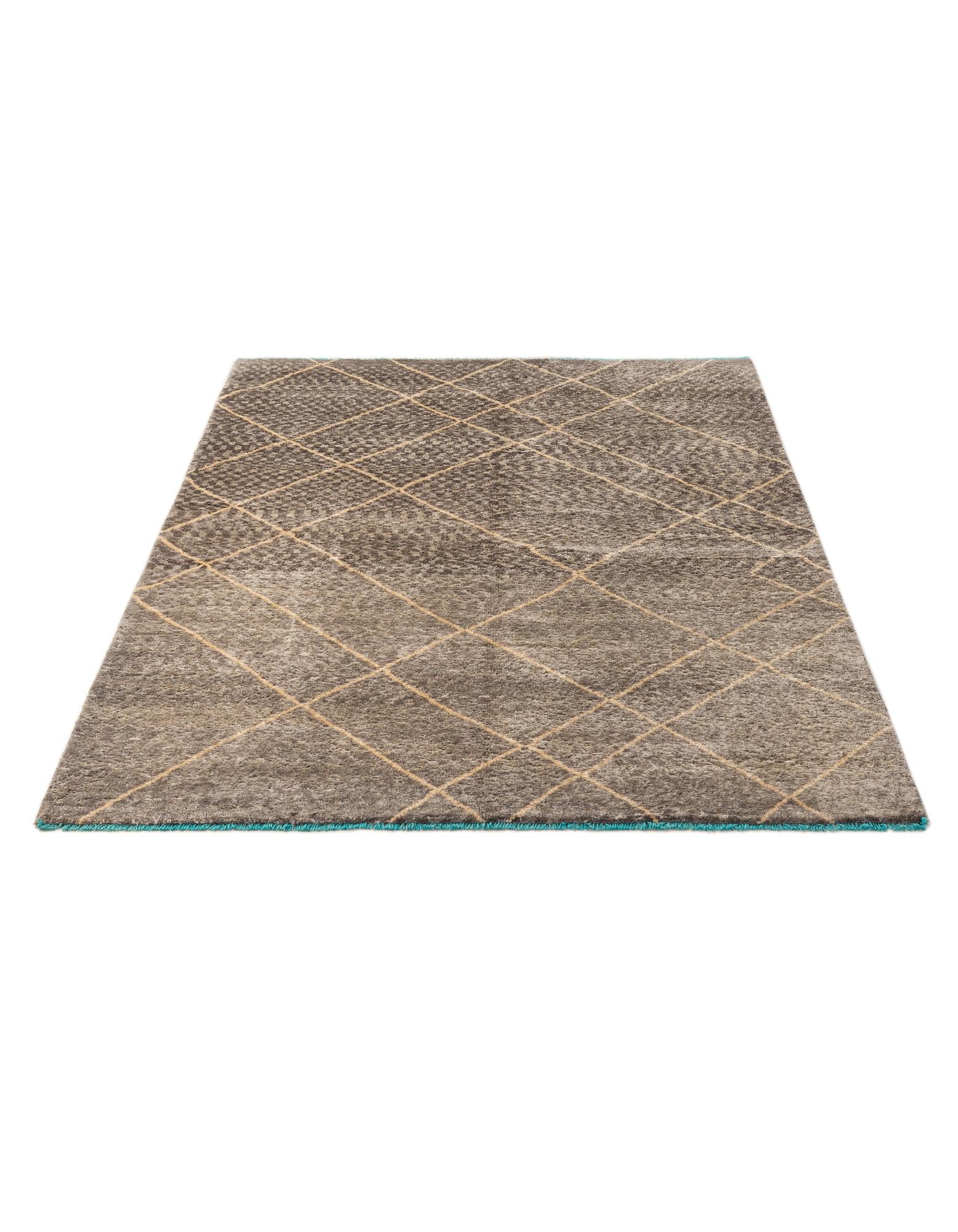 5' 8 x 8' 2 Hand Knotted Moroccan Wool Rug