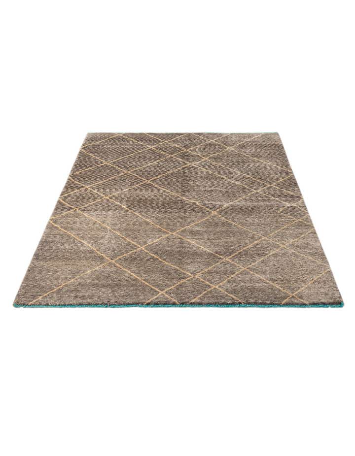 5' 8 x 8' 2 Hand Knotted Moroccan Wool Rug