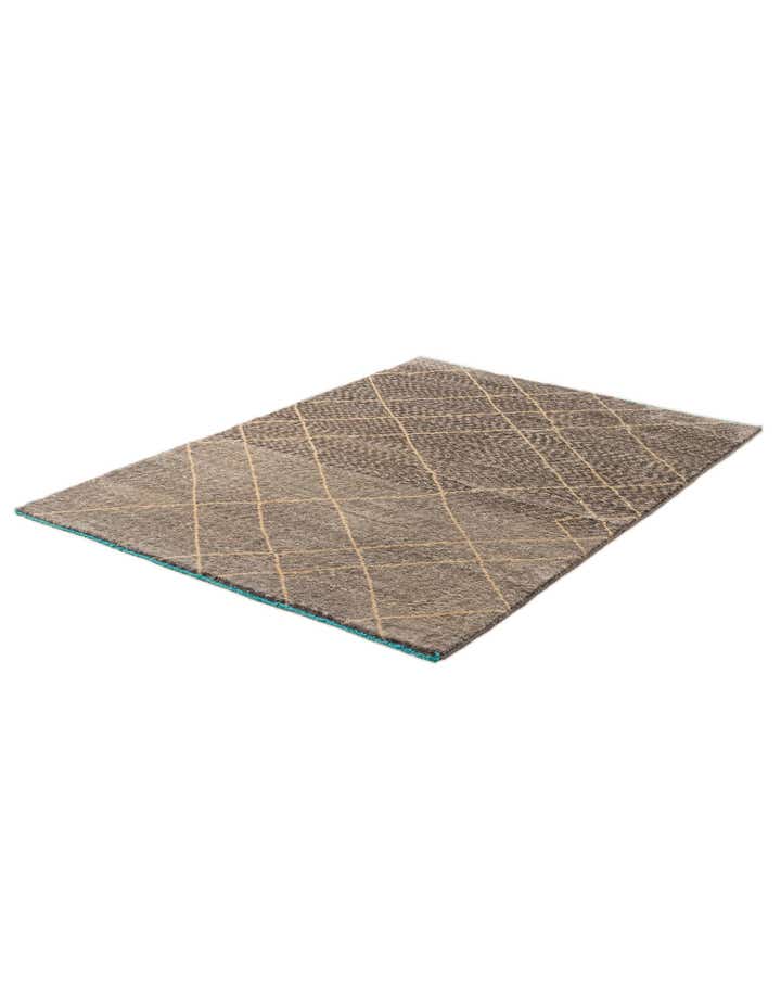 5' 8 x 8' 2 Hand Knotted Moroccan Wool Rug