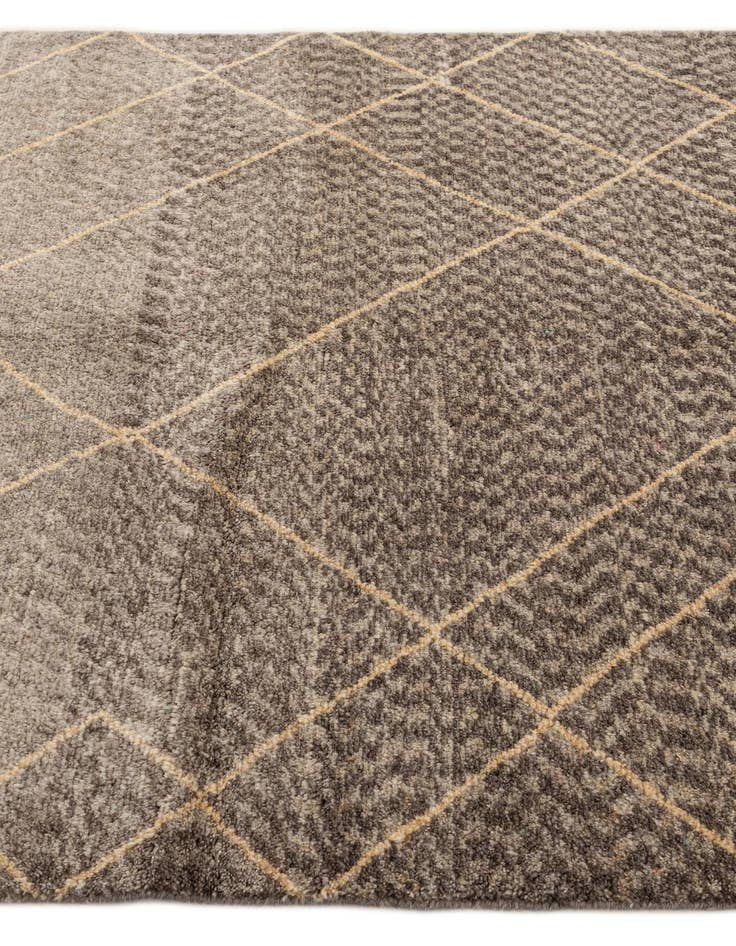 Detail image of 5' 8 x 8' 2  Hand Knotted Moroccan Wool Rug