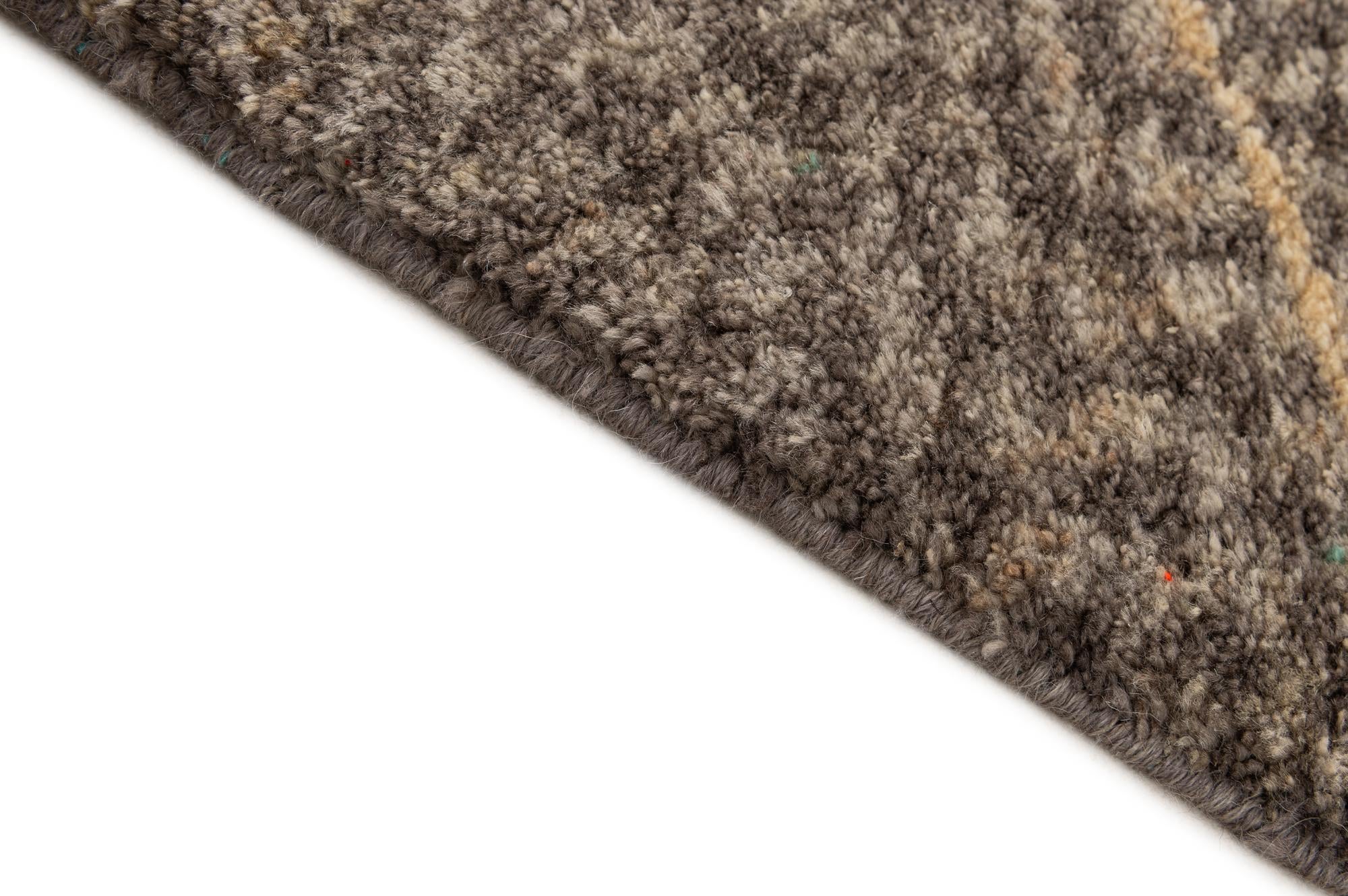 5' 8 x 8' 2 Hand Knotted Moroccan Wool Rug