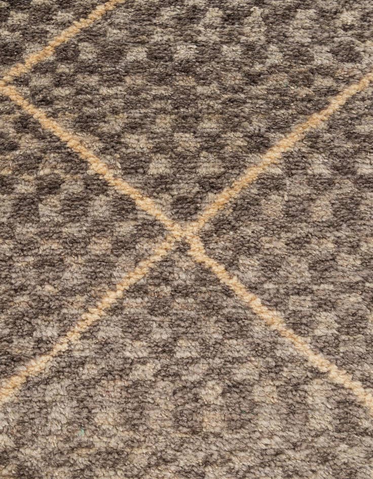 Detail image of 5' 8 x 8' 2  Hand Knotted Moroccan Wool Rug