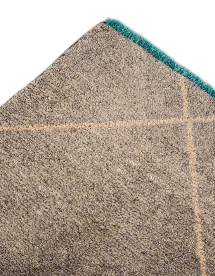 Detail image of 5' 8 x 8' 2  Hand Knotted Moroccan Wool Rug