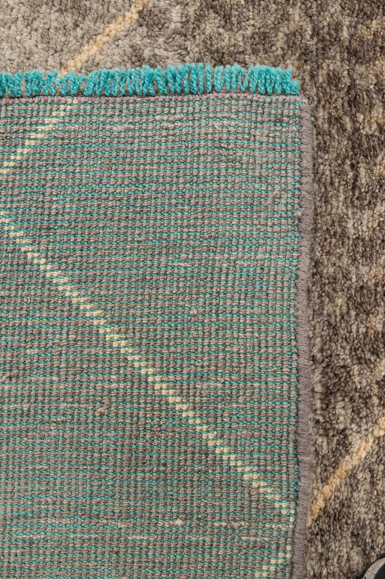 5' 8 x 8' 2 Hand Knotted Moroccan Wool Rug