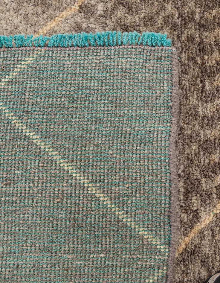 Detail image of 5' 8 x 8' 2  Hand Knotted Moroccan Wool Rug