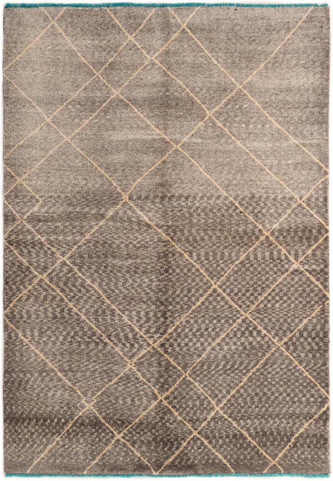 Detail image of 5' 8 x 8' 2 Hand Knotted Moroccan Wool Rug