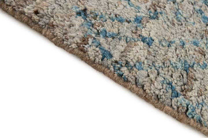 6' 7 x 8' 8 Hand Knotted Moroccan Wool Rug