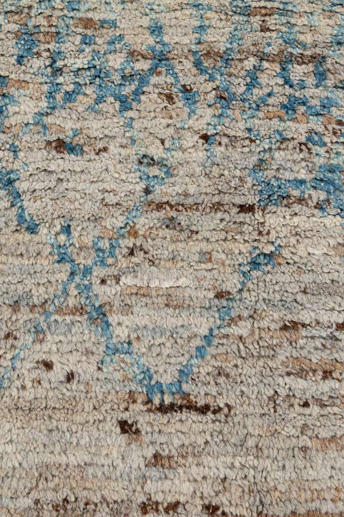 6' 7 x 8' 8 Hand Knotted Moroccan Wool Rug