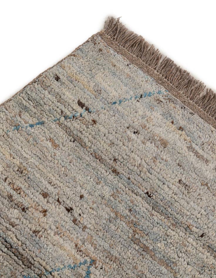 Detail image of 6' 7 x 8' 8  Hand Knotted Moroccan Wool Rug