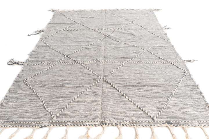 6' 4 x 10' Hand Knotted Moroccan Wool Rug