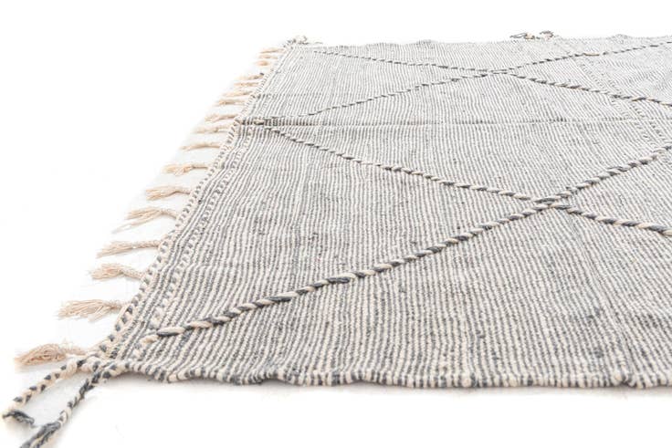 Detail image of 6' 4 x 10' Hand Knotted Moroccan Wool Rug