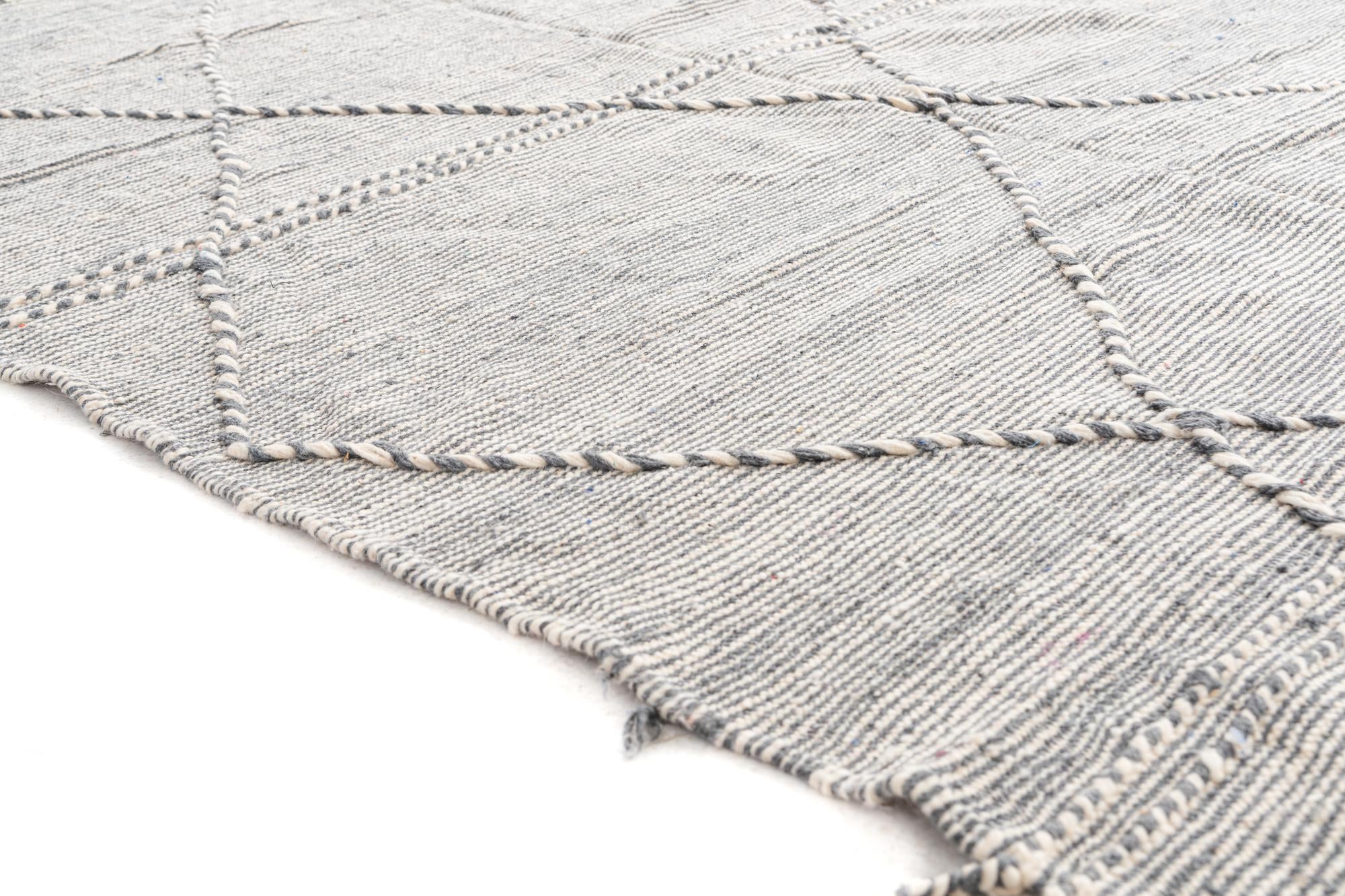 6' 4 x 10' Hand Knotted Moroccan Wool Rug
