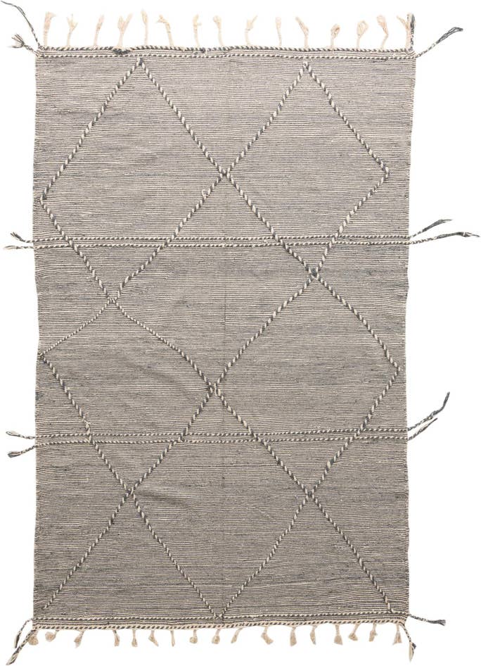 Detail image of 6' 4 x 10' Hand Knotted Moroccan Wool Rug