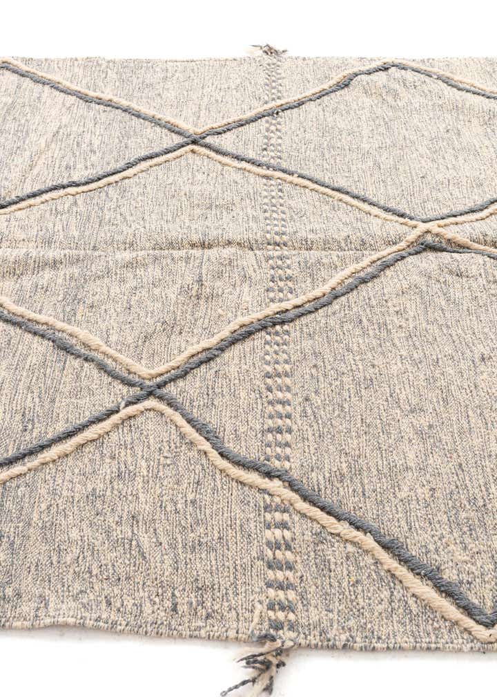 6' 7 x 10' 2 Hand Knotted Moroccan Wool Rug