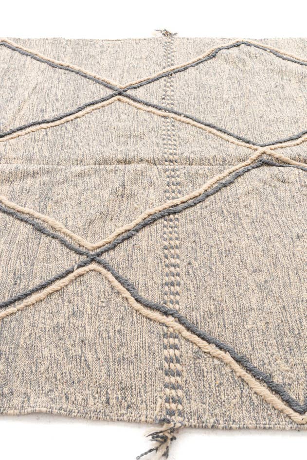 Detail image of 6' 7 x 10' 2 Hand Knotted Moroccan Wool Rug