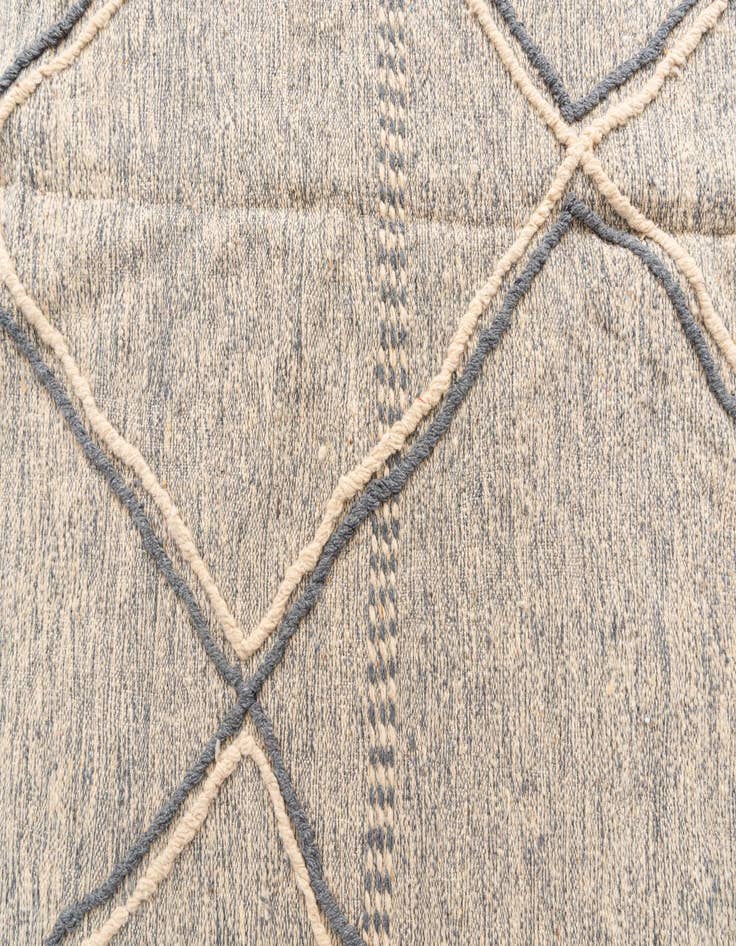 Detail image of 6' 7 x 10' 2  Hand Knotted Moroccan Wool Rug