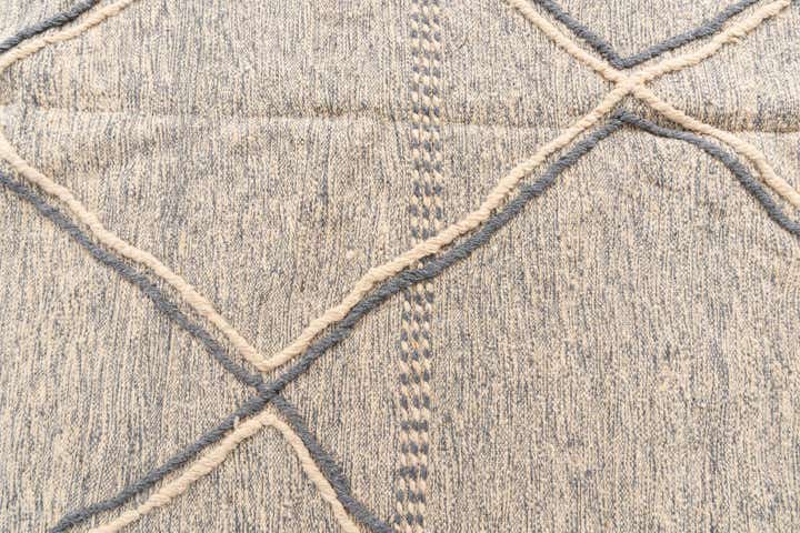 6' 7 x 10' 2 Hand Knotted Moroccan Wool Rug
