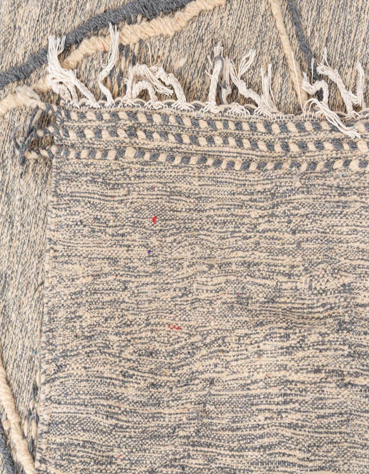 Detail image of 6' 7 x 10' 2  Hand Knotted Moroccan Wool Rug