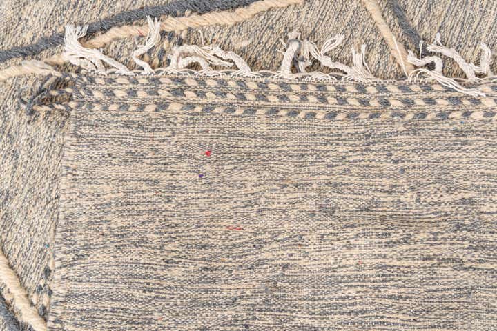 6' 7 x 10' 2 Hand Knotted Moroccan Wool Rug