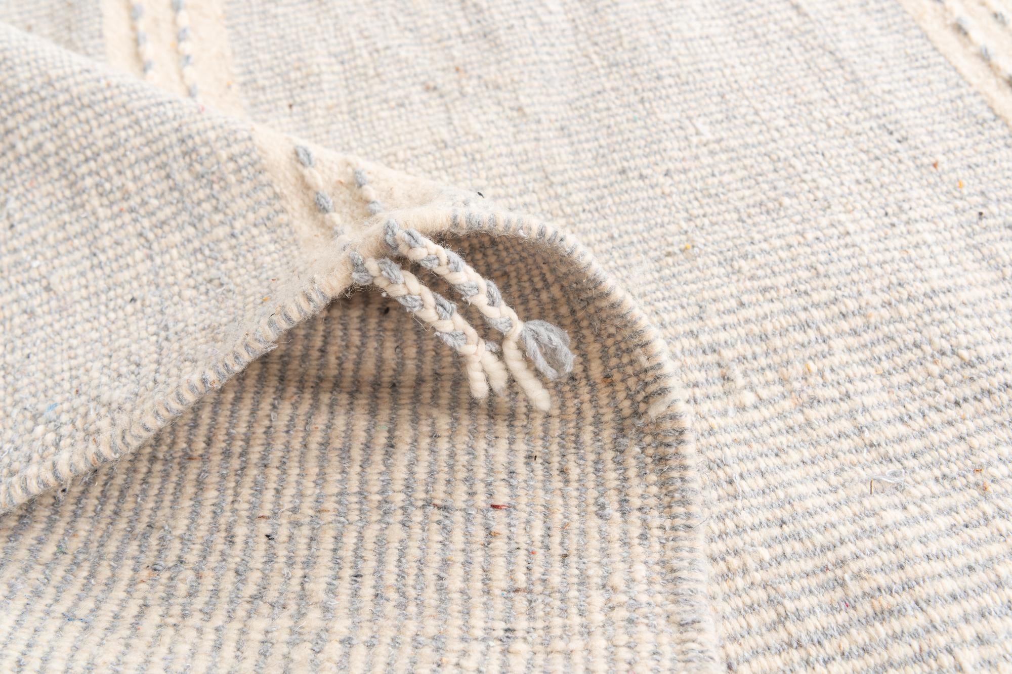 6' 8 x 10' 2 Hand Knotted Moroccan Wool Rug