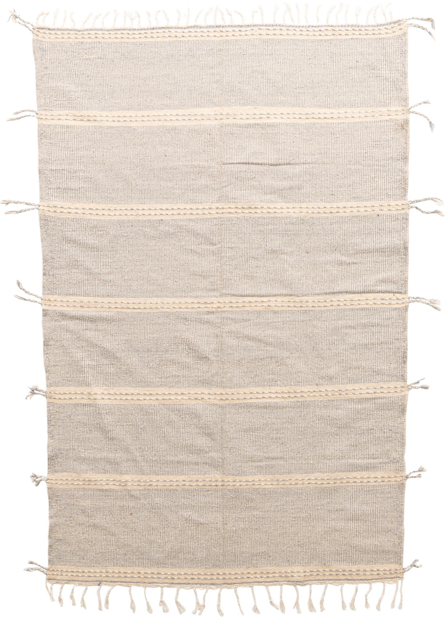 6' 8 x 10' 2 Hand Knotted Moroccan Wool Rug
