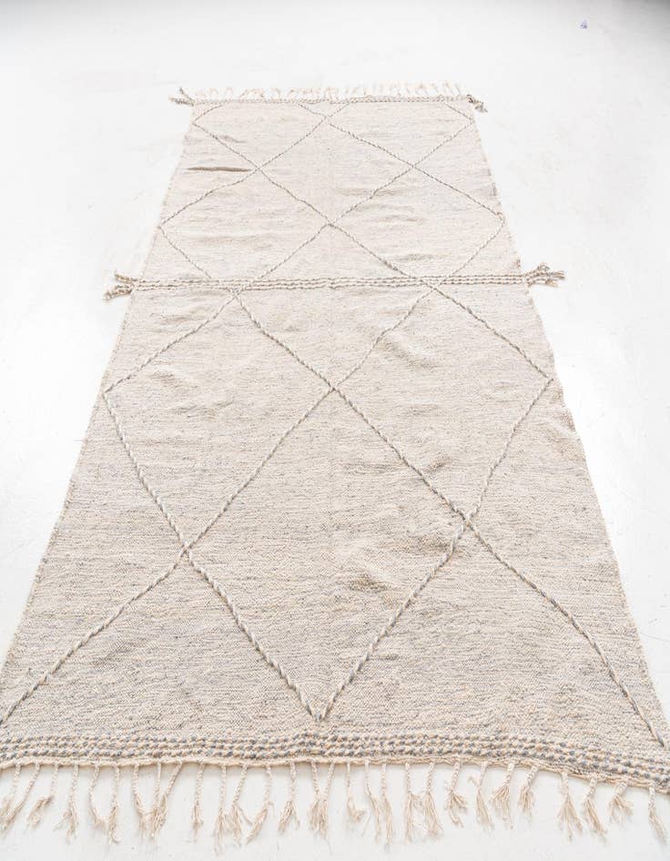 Detail image of 6' 5 x 9' 9  Hand Knotted Moroccan Wool Rug