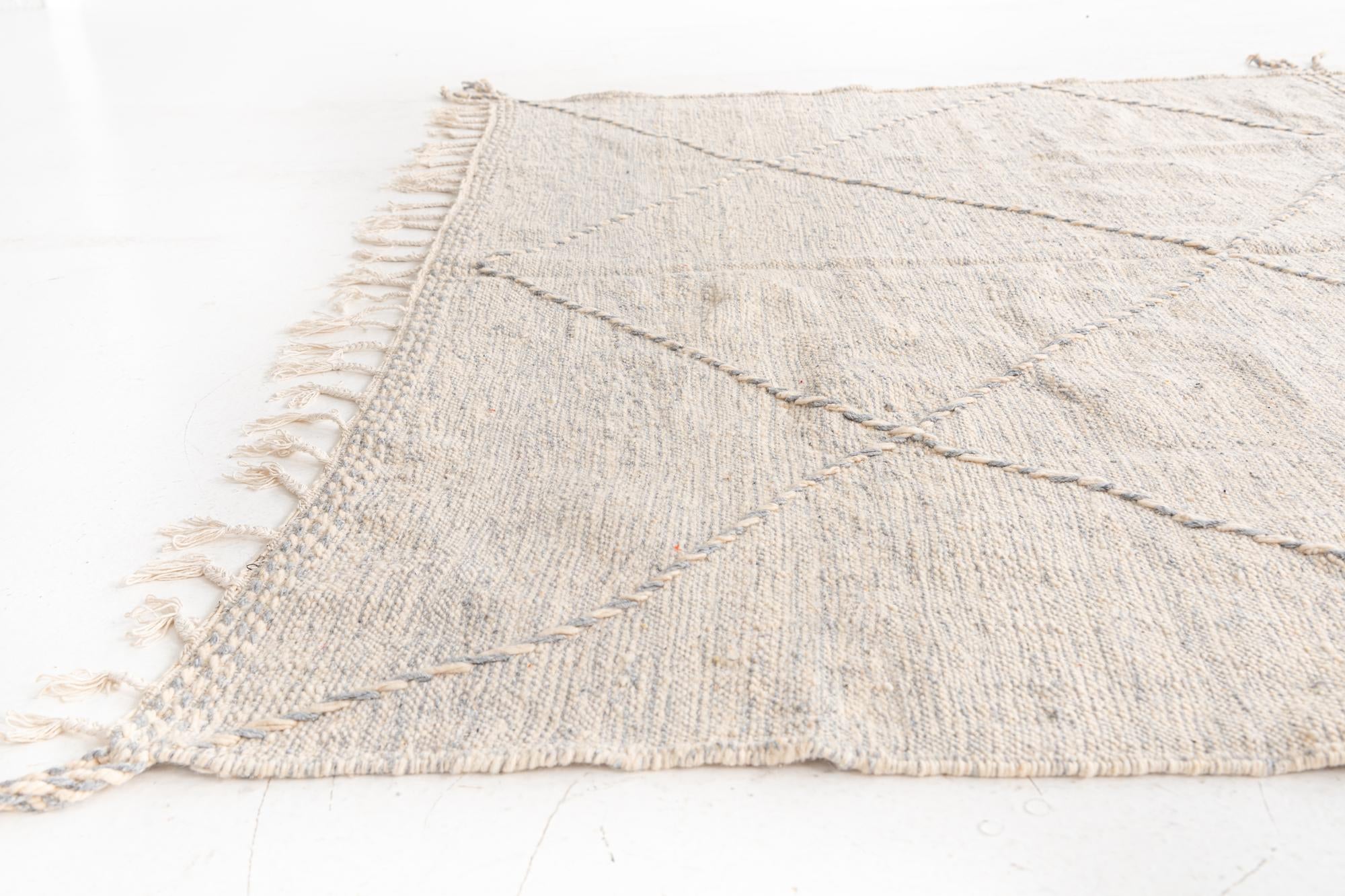6' 5 x 9' 9 Hand Knotted Moroccan Wool Rug