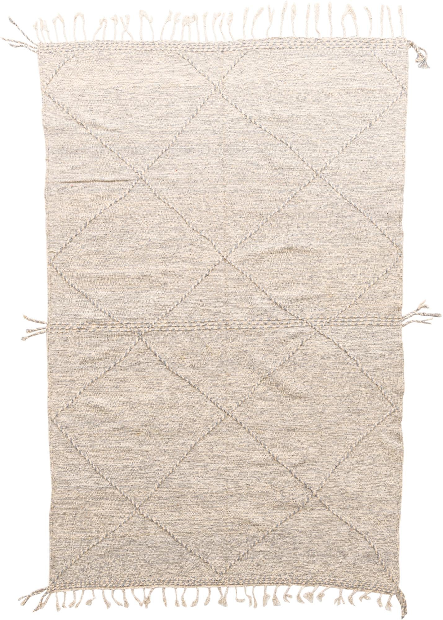 6' 5 x 9' 9 Hand Knotted Moroccan Wool Rug