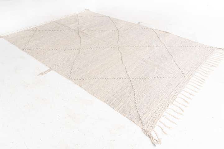 6' 8 x 9' 10 Hand Knotted Moroccan Wool Rug