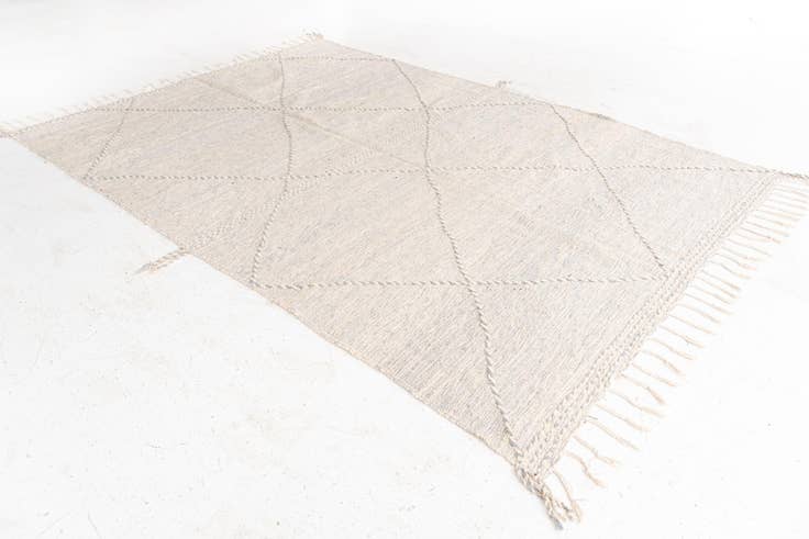 Detail image of 6' 8 x 9' 10 Hand Knotted Moroccan Wool Rug