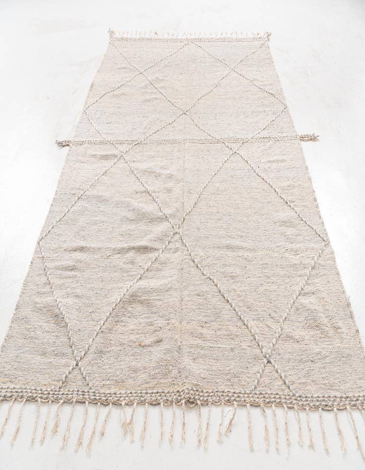 Detail image of 6' 8 x 9' 10  Hand Knotted Moroccan Wool Rug