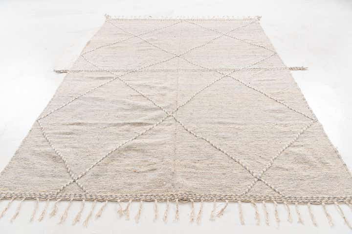 6' 8 x 9' 10 Hand Knotted Moroccan Wool Rug