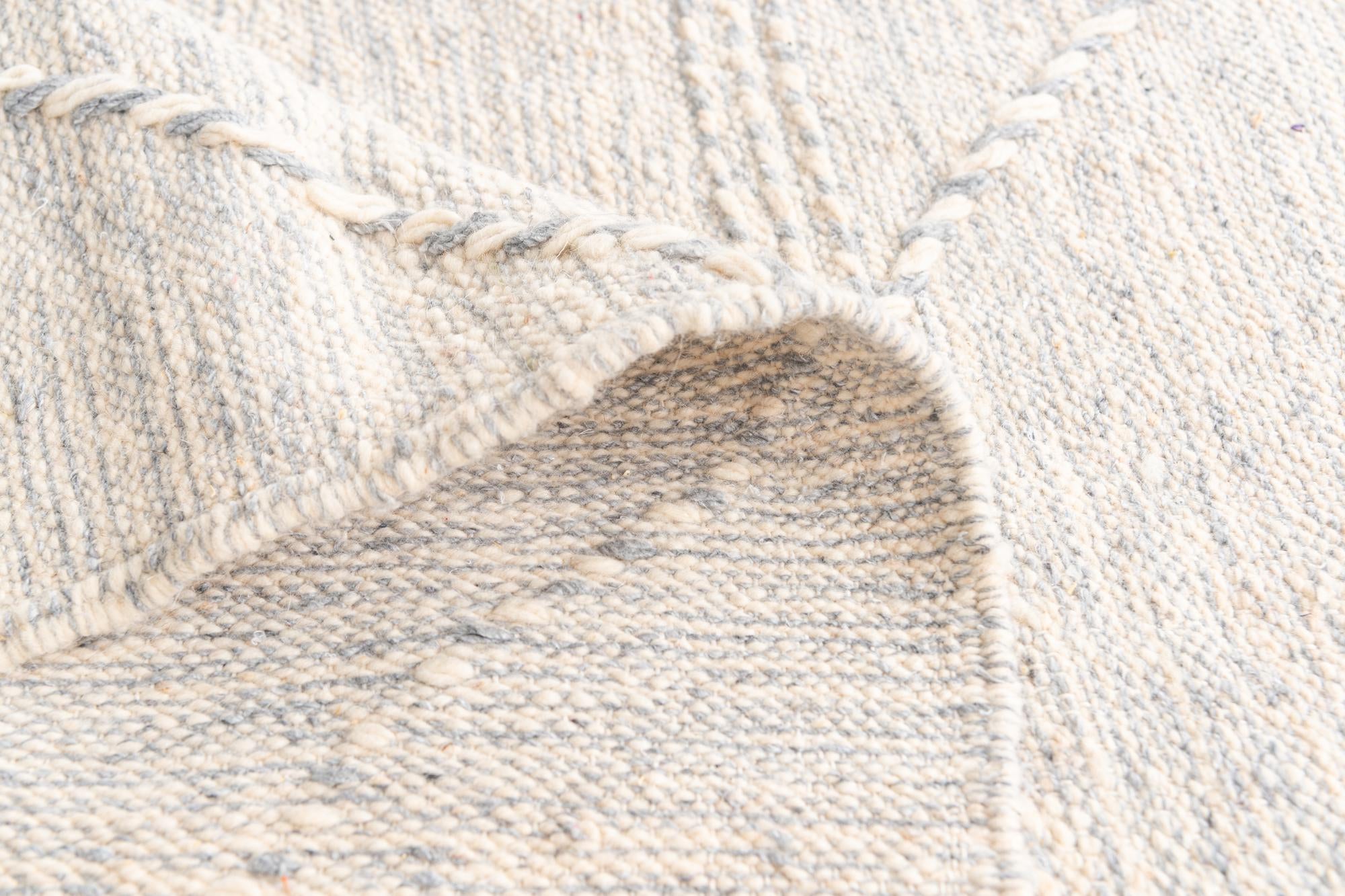 6' 8 x 9' 10 Hand Knotted Moroccan Wool Rug
