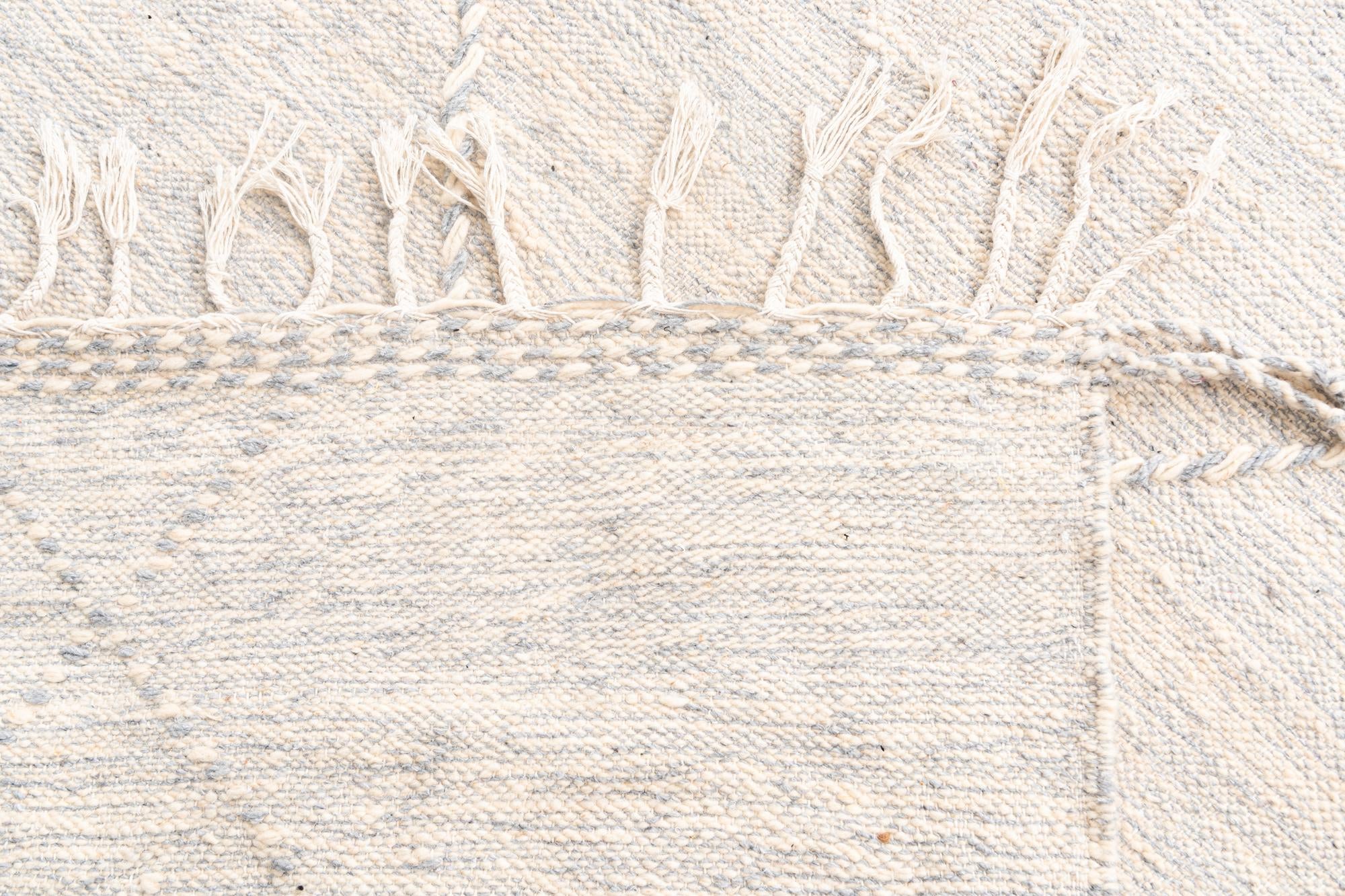 6' 8 x 9' 10 Hand Knotted Moroccan Wool Rug
