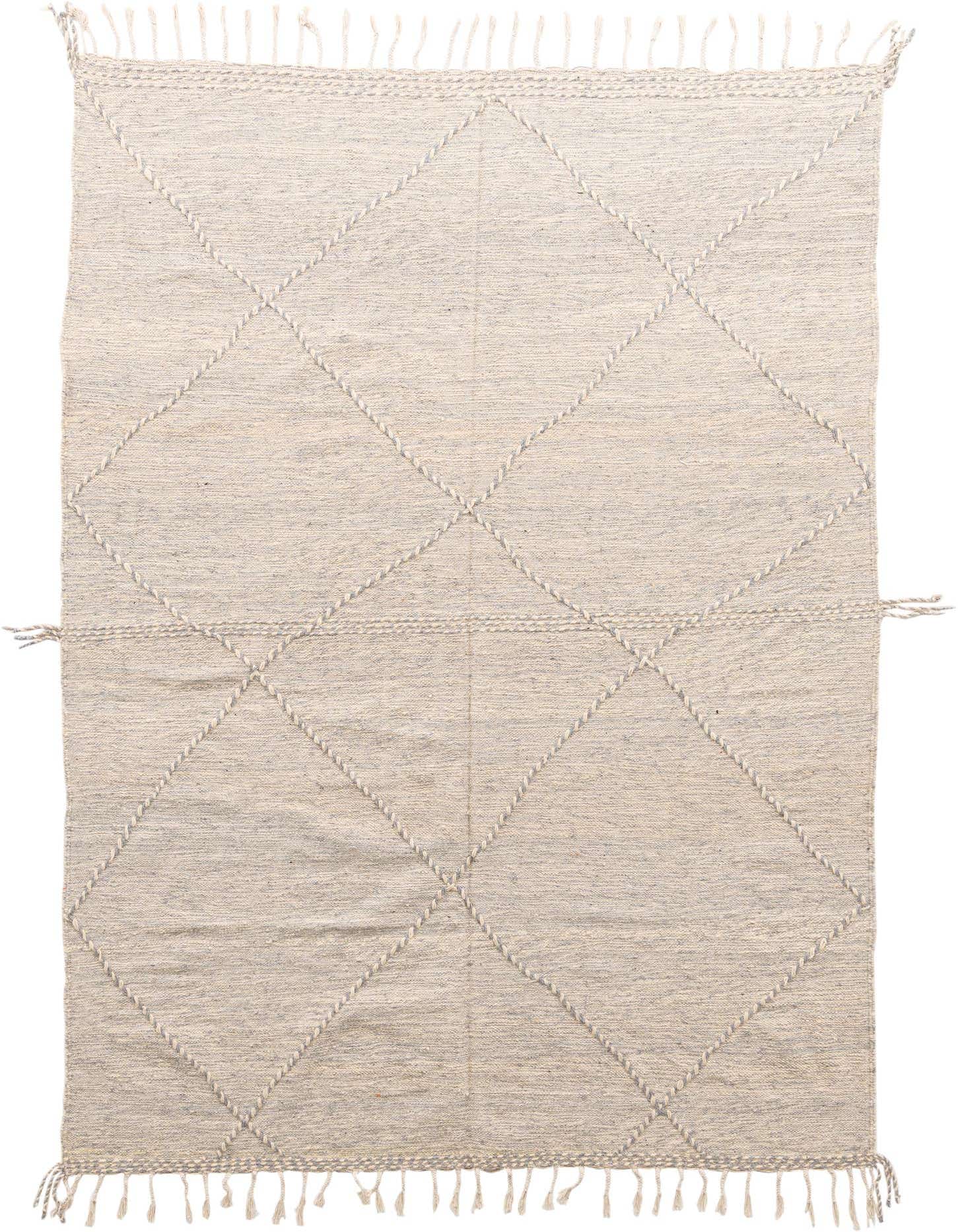 6' 8 x 9' 10 Hand Knotted Moroccan Wool Rug