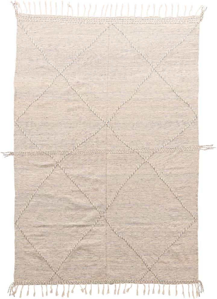 6' 8 x 9' 10 Hand Knotted Moroccan Wool Rug