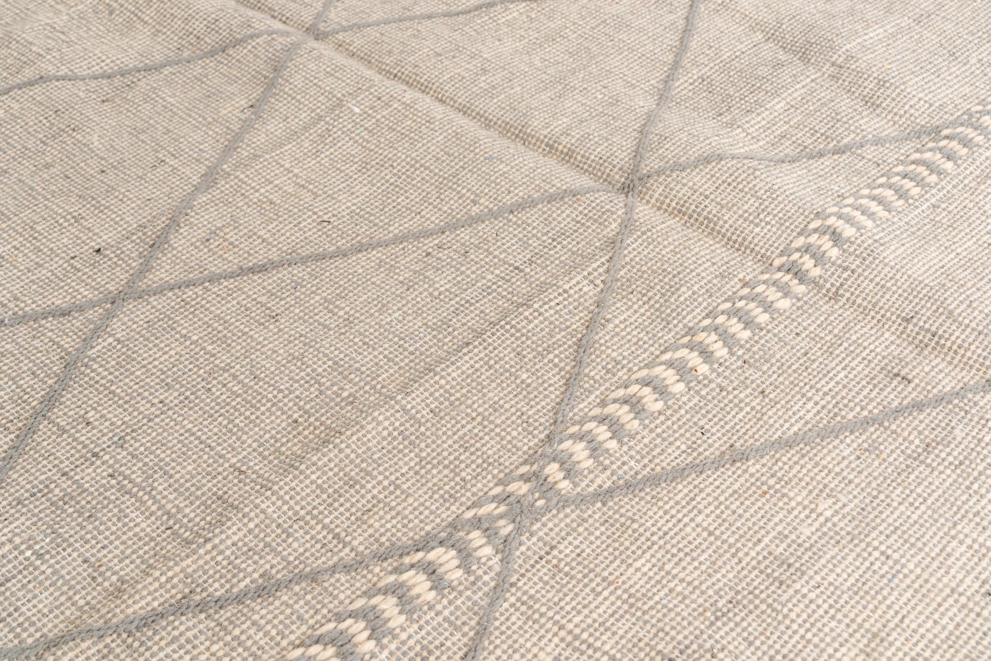 6' 9 x 10' Hand Knotted Moroccan Wool Rug