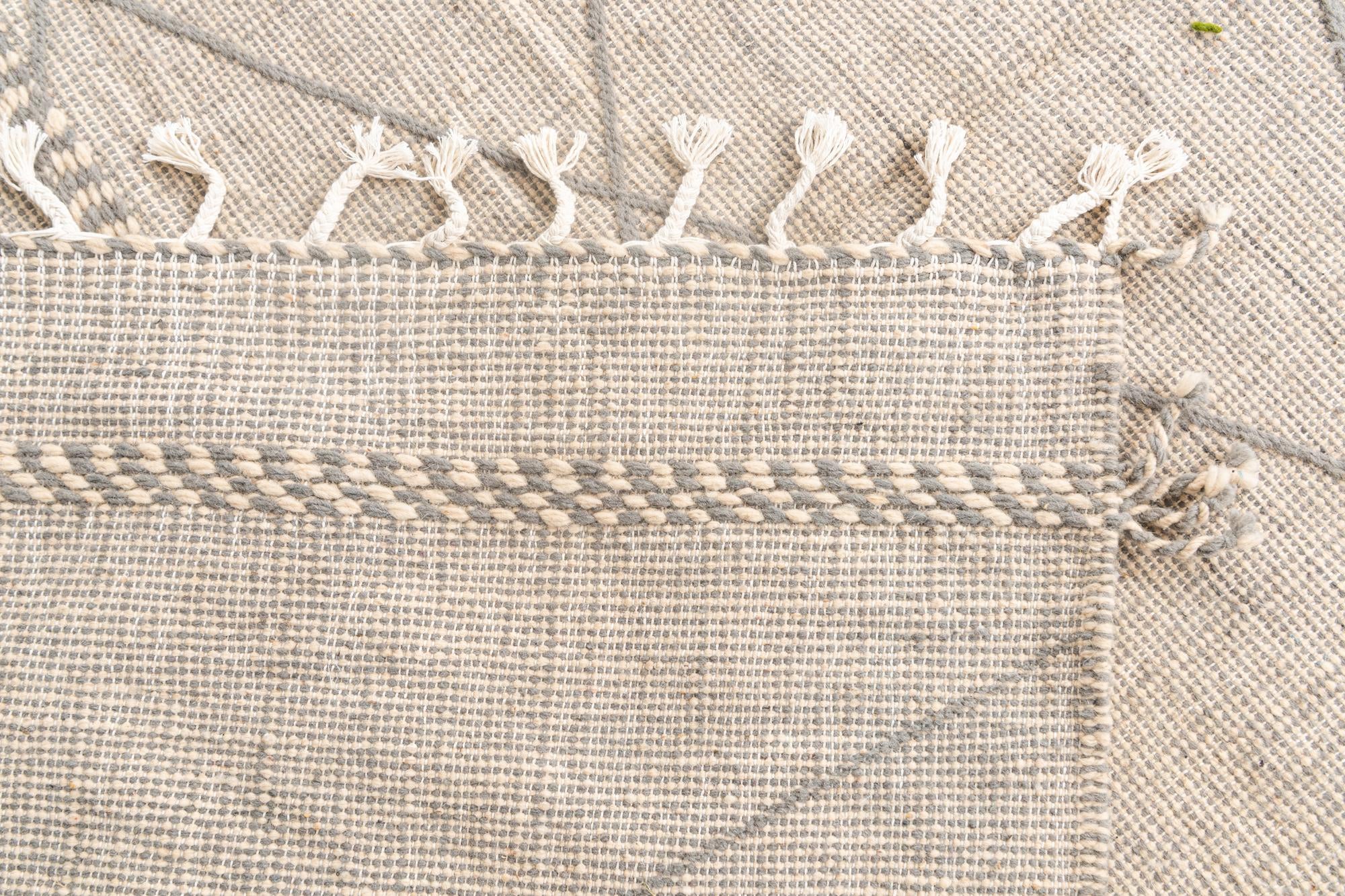 6' 9 x 10' Hand Knotted Moroccan Wool Rug