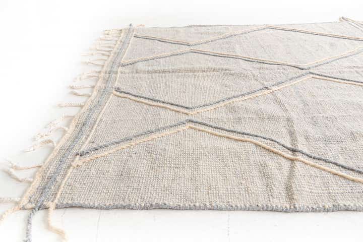 6' 7 x 10' Hand Knotted Moroccan Wool Rug