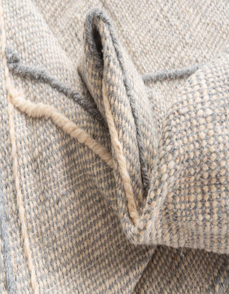 Detail image of 6' 7 x 10'  Hand Knotted Moroccan Wool Rug