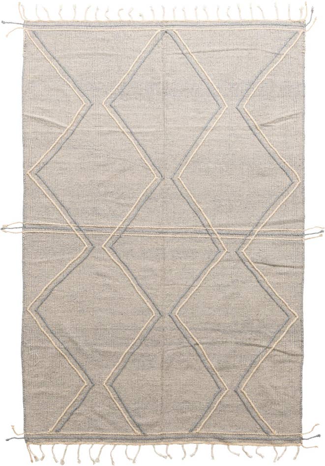 Detail image of 6' 7 x 10' Hand Knotted Moroccan Wool Rug