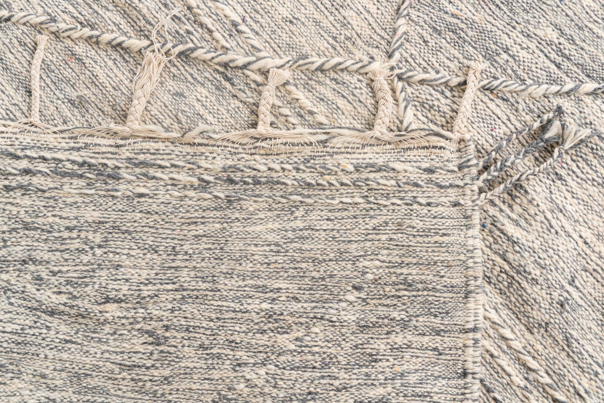 6' 7 x 10' 7 Hand Knotted Moroccan Wool Rug