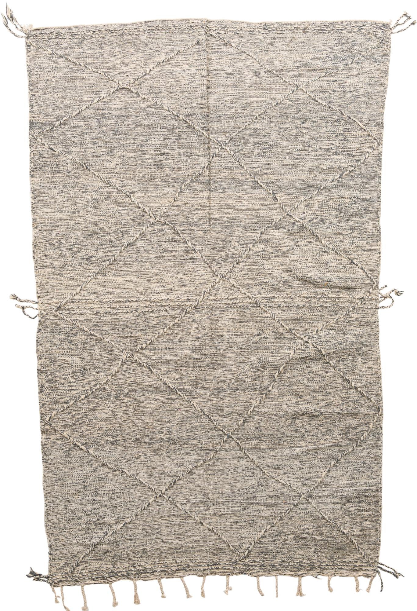 6' 7 x 10' 7 Hand Knotted Moroccan Wool Rug