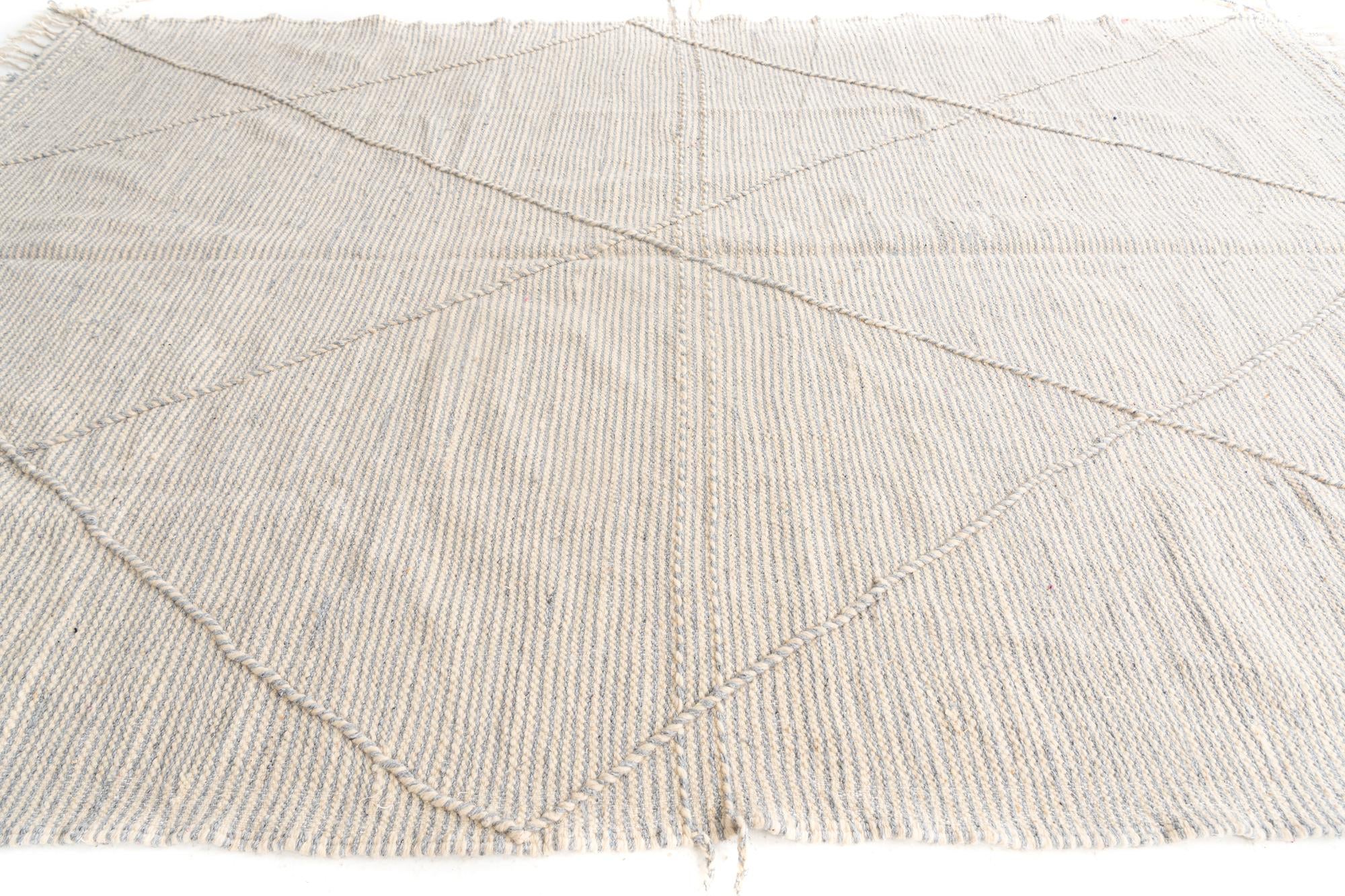 6' 8 x 10' 2 Hand Knotted Moroccan Wool Rug